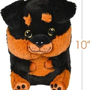 NWT Belly Buddy Rottweiler, 10 Inch Plush Stuffed Dog, Super Soft & Cuddly